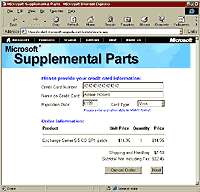 Microsoft Supplemental Parts