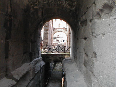 the colosseum flooded